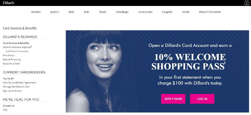 Dillards credit card enroll